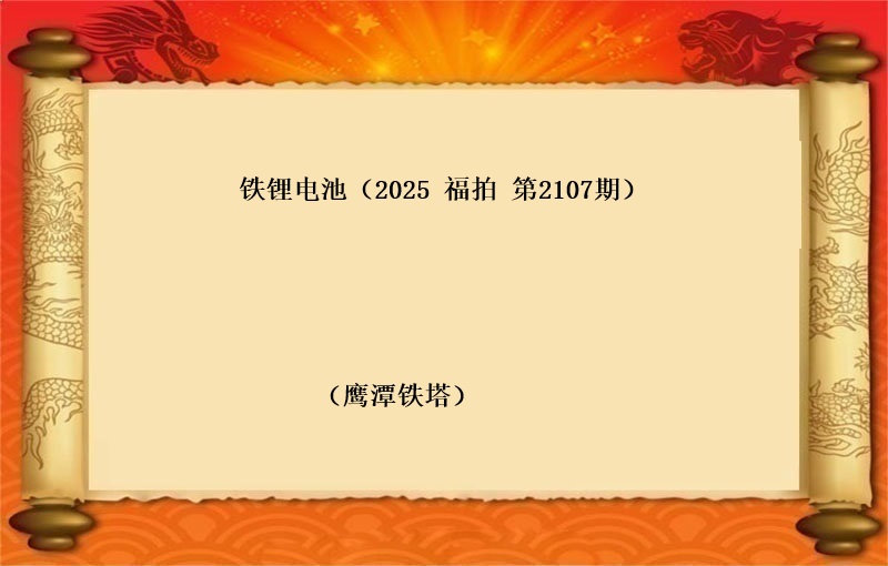 铁锂电池（按吨拍卖）（2025 福拍 第2107期）