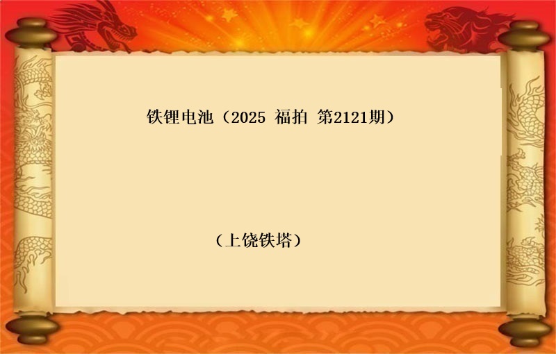 铁锂电池（按吨拍卖）（2025 福拍 第2121期）